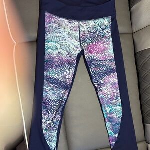 Fabletics Navy and Multicolor Leggings